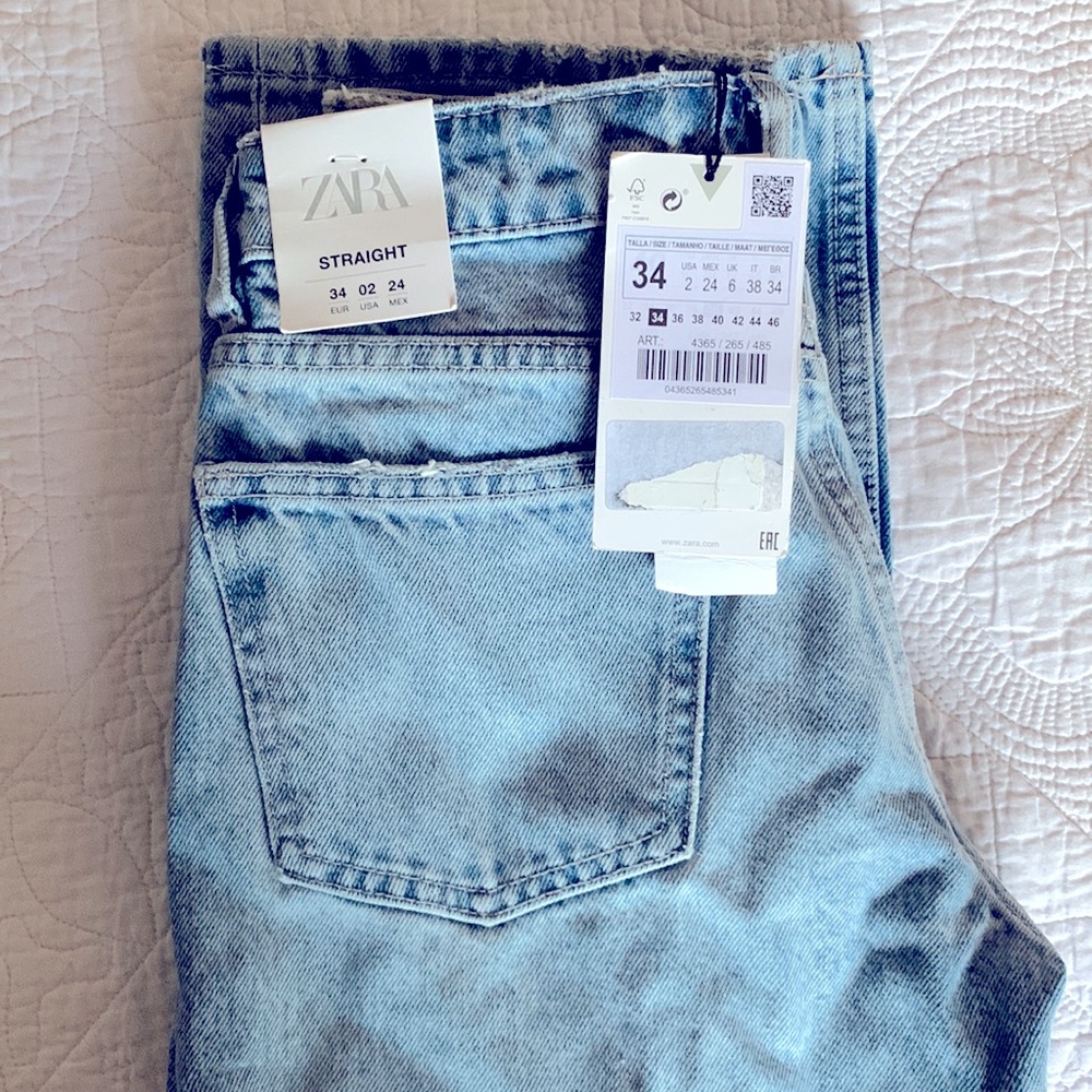 ZARA straight leg woman’s jeans